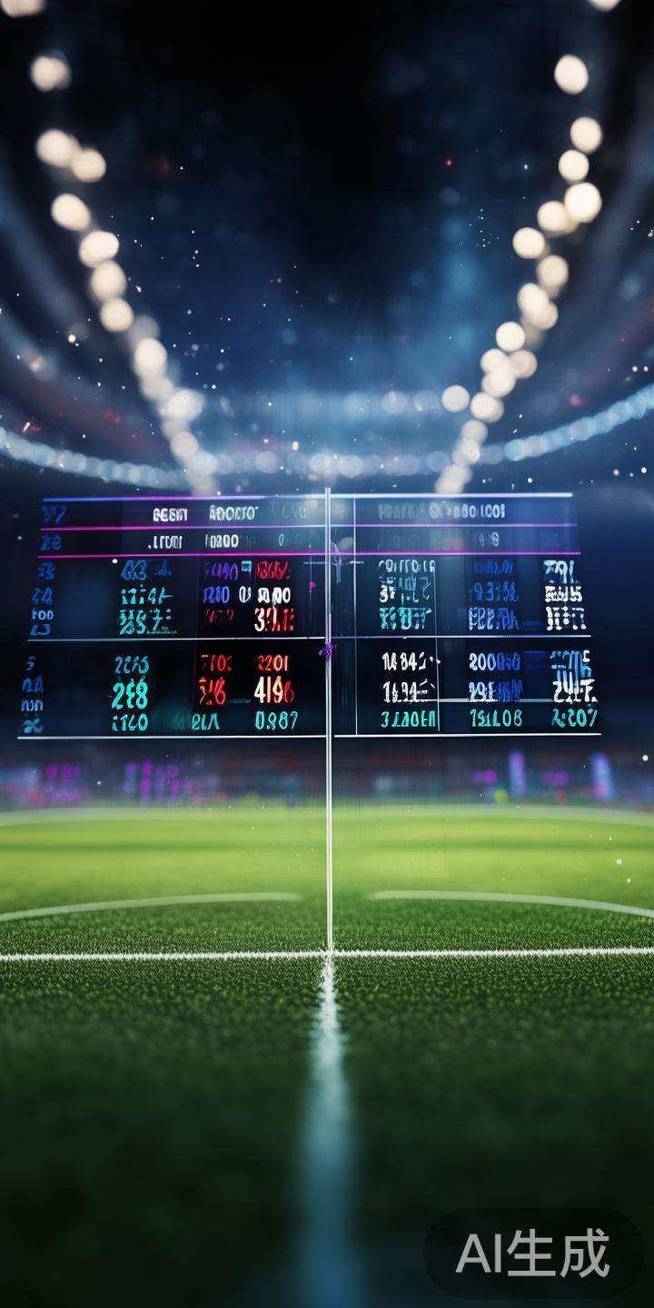 数据统计与对比分析
射门次数、控球率、角球数等详